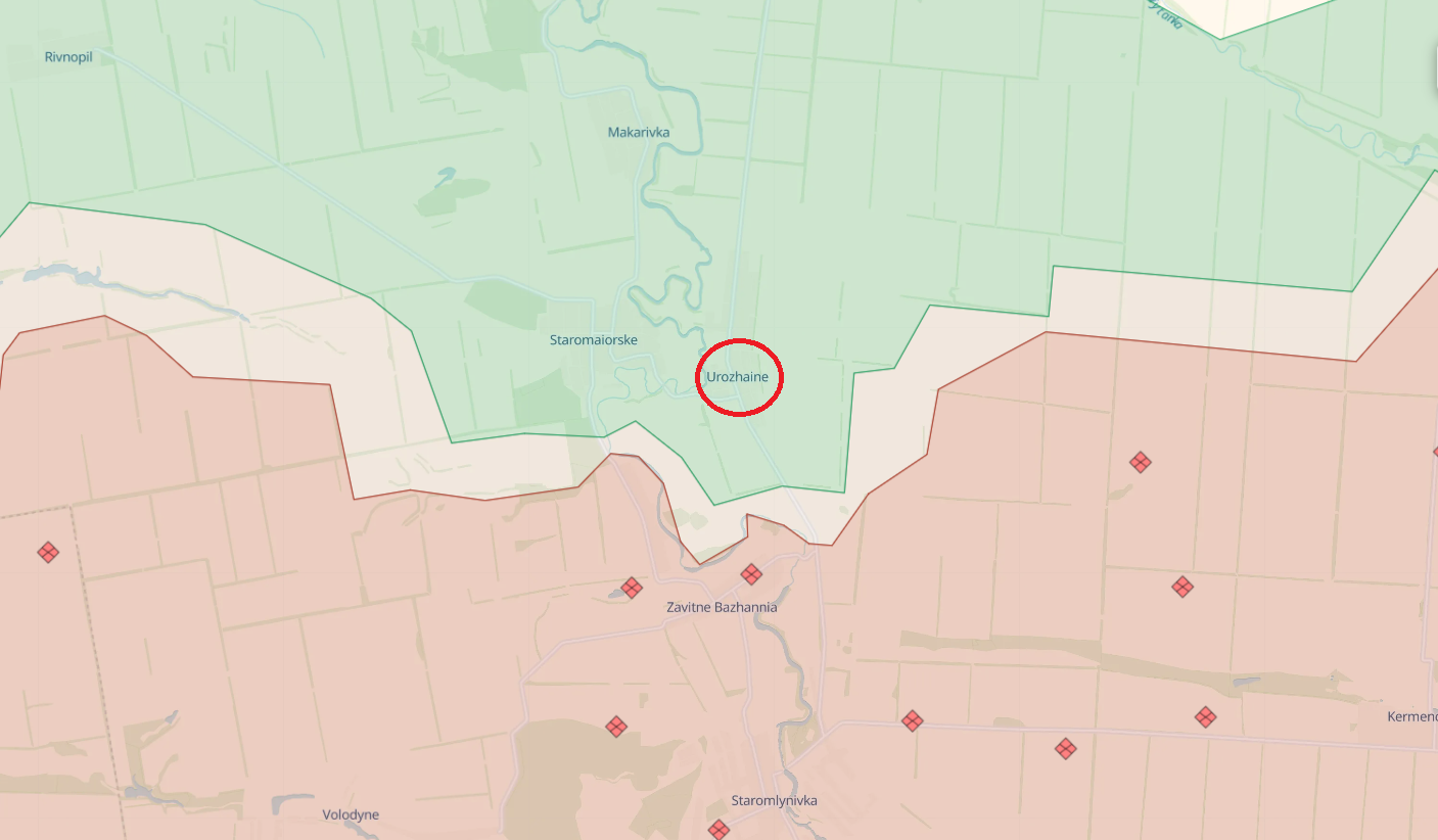 Ukrainian military destroys Russian armored group near Urozhaine, Donetsk region